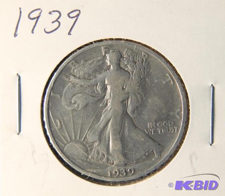 1939 WALKING LIBERTY HALF DOLLAR