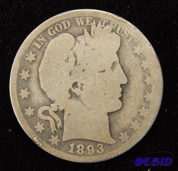 1893 O BARBER HALF DOLLAR BETTER DATE COIN