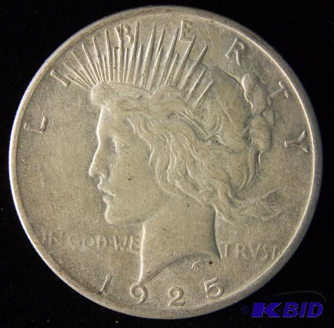 1925 PEACE DOLLAR CHOICE XF