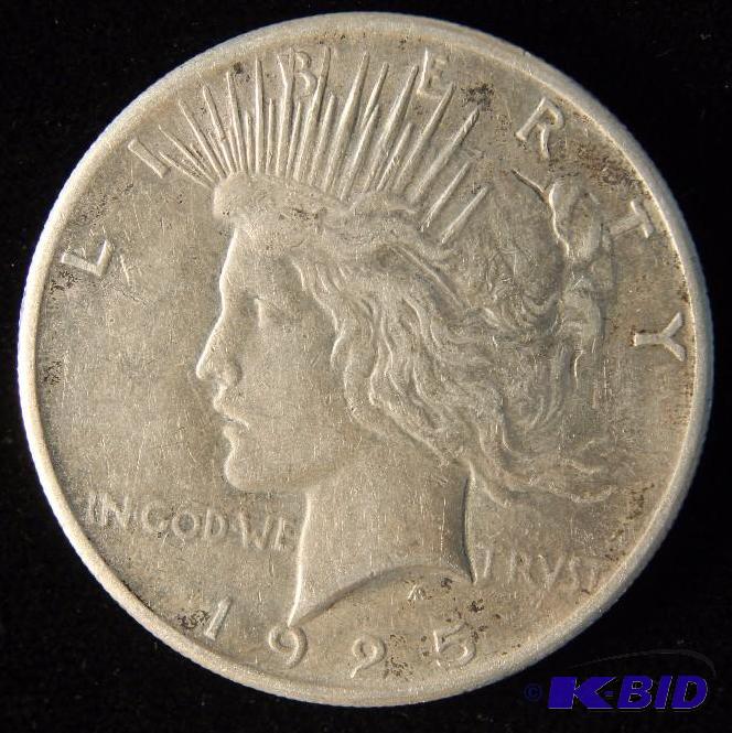 1925 PEACE DOLLAR AU