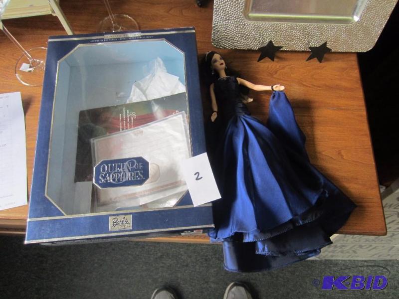lot 2 image: QUEEN OF SAPPHIRES BARBIE