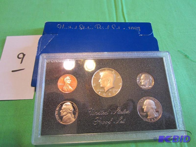 lot 9 image: 1983 US MINT PROOF SET