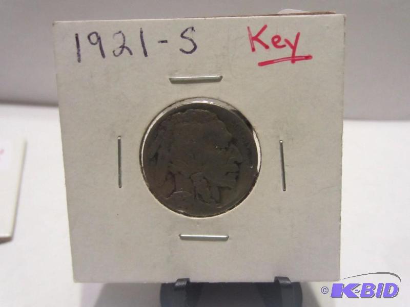 1921 S BUFFALO NICKEL KEY DATE