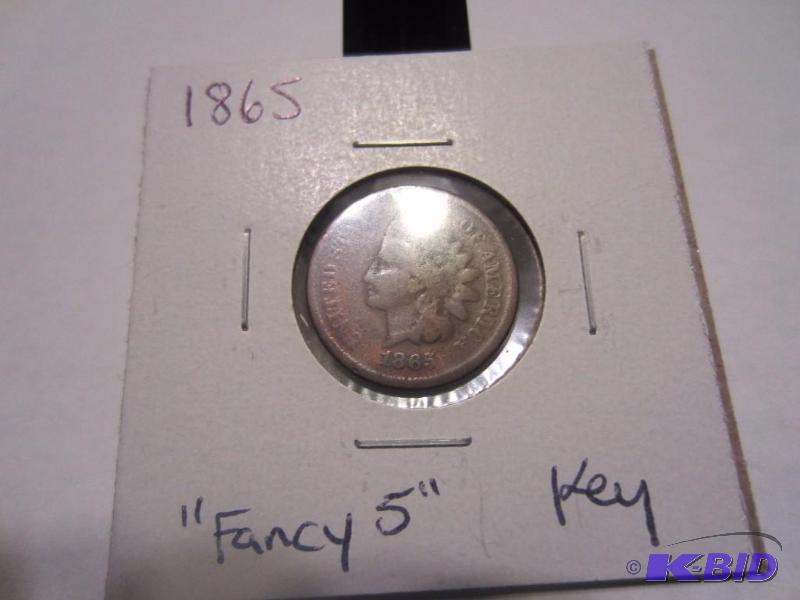 1865 INDIAN HEAD CENT FANCY 5