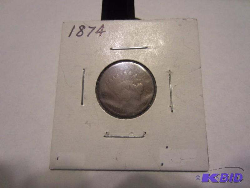 1874 INDIAN HEAD CENT