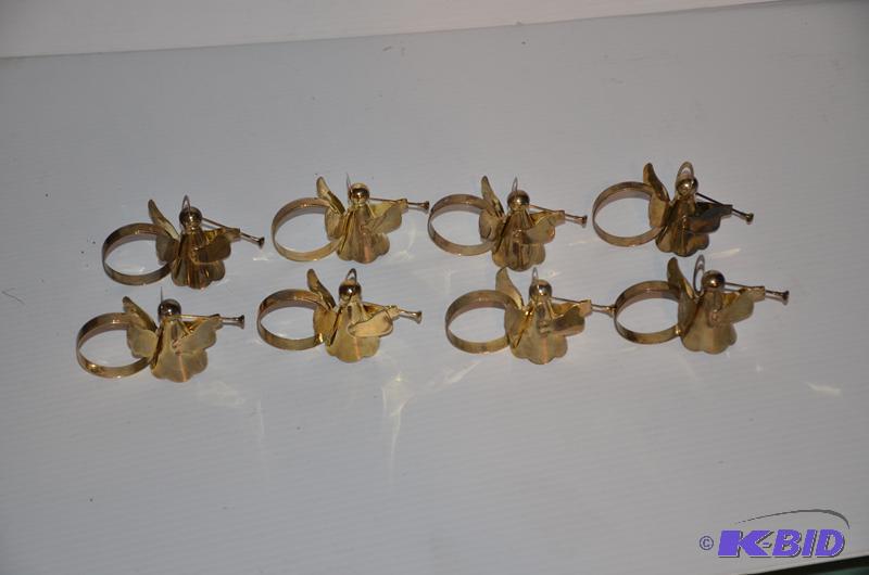 lot 141 image: Brass Candle holders...