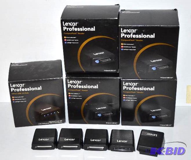 lot 167 image: Lexar Professional - 4 port hub & four co...
