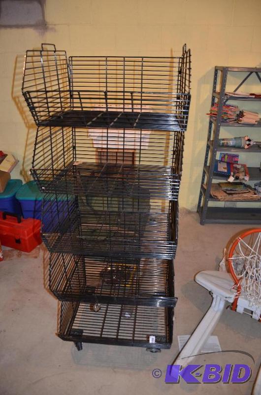 lot 176 image: Wire rack adjustable 24x24x63" modular...