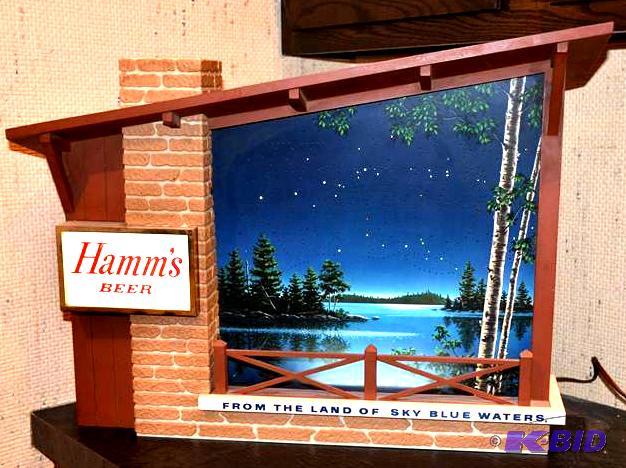 hamm's starry night beer sign