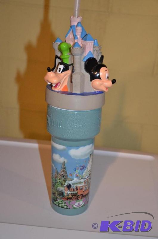 lot 24 image: Vintage Disneyland Park Castle Topper cup wit...