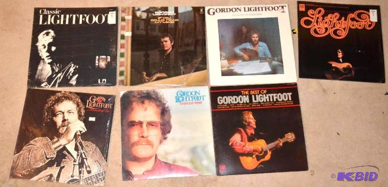lot 241 image: Gordon Lightfoot albums - seven...