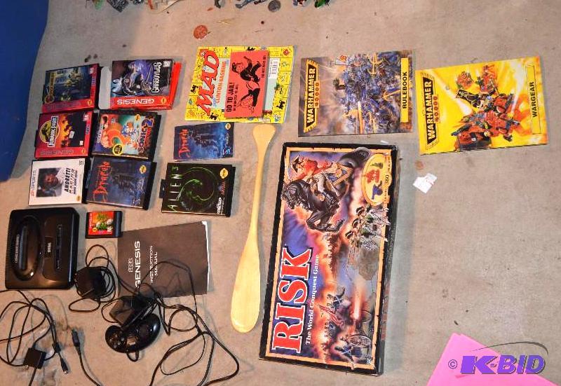 lot 247 image: Sega Genesis model MK-1631, controllers, game...