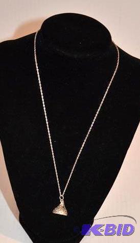 lot 46 image: Watch bracelet & necklace with a solid He...