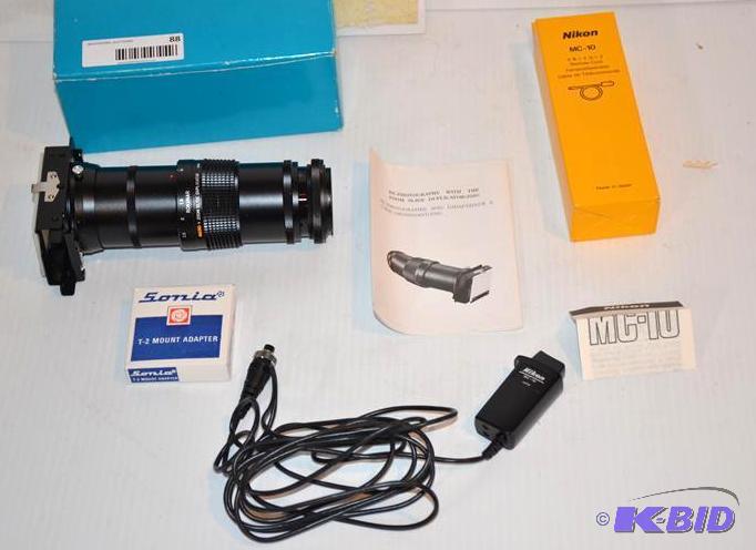 lot 88 image: Rokunar Macro  zoom Slide duplicator, Nikon ...