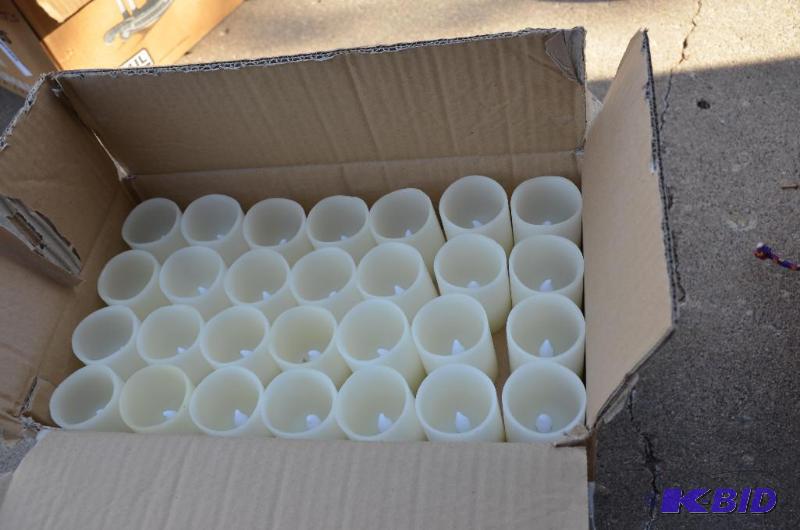 lot 94 image: LED electric candles - 3 boxes, each box has ...
