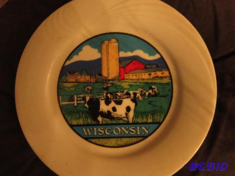 lot 184 image: Wisconsin state plate...