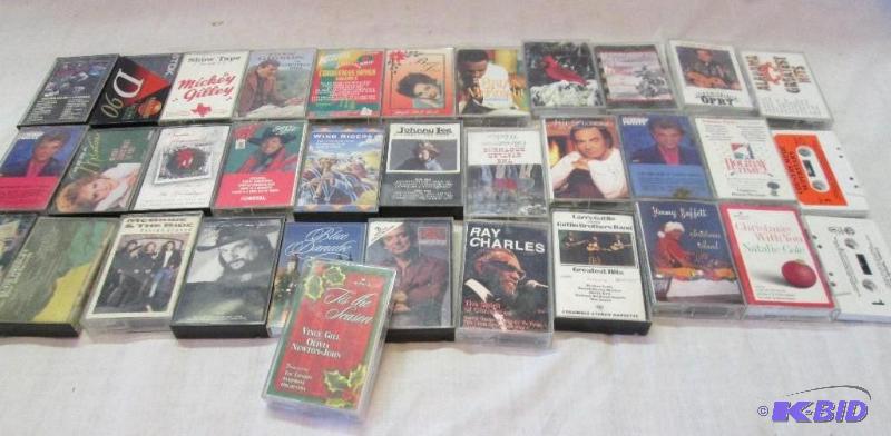 lot 52 image: lot of assorted caset tapes...