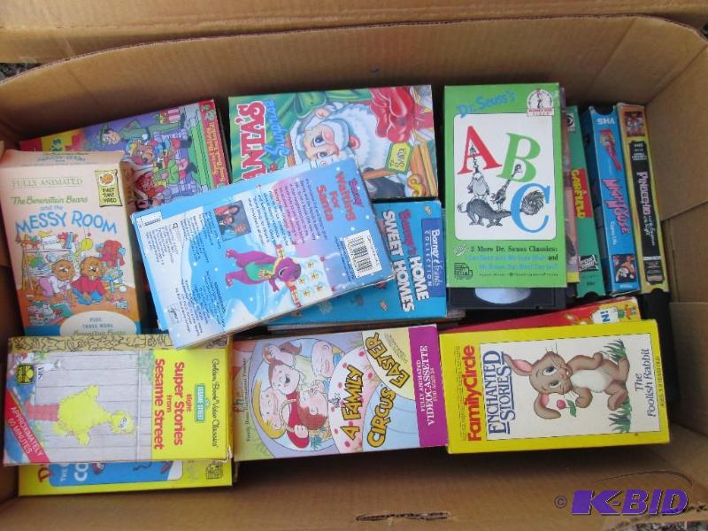 lot 97 image: lot of kids VHS movies...