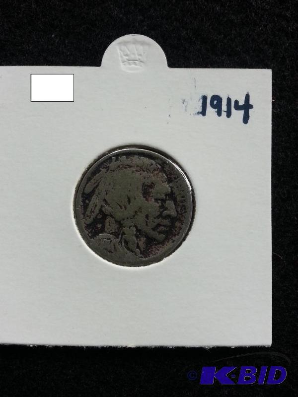 lot 41 image: 1914 Buffalo Nickel Better Date
