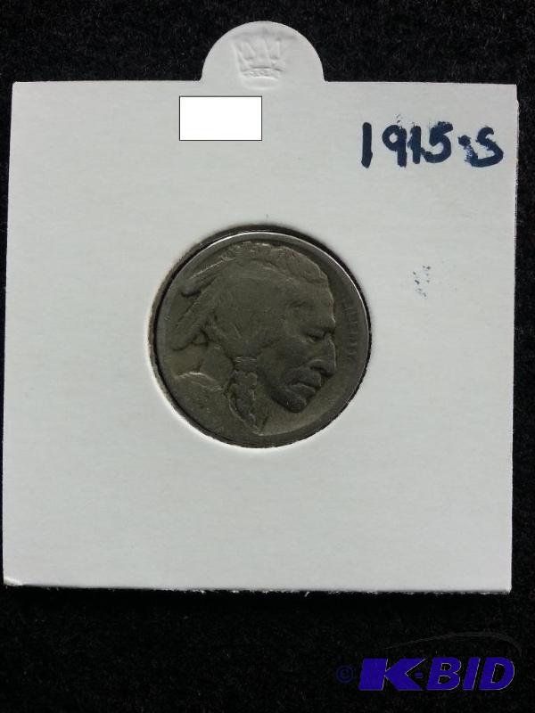 lot 46 image: 1915-S Buffalo Nickel Semi-Key Date