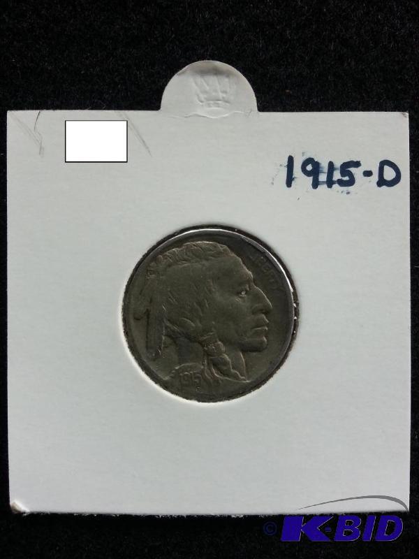lot 47 image: 1915-D Buffalo Nickel Semi-Key Date