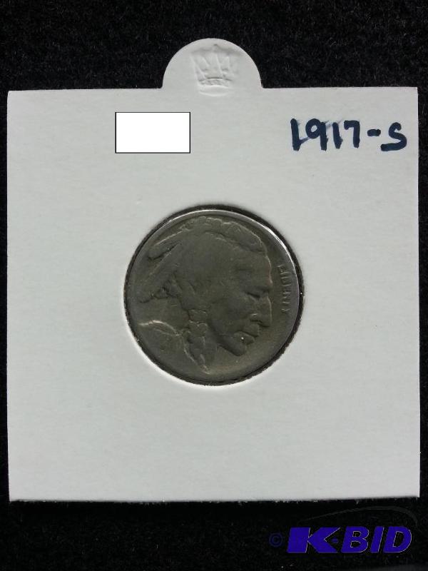 lot 49 image: 1917-S Buffalo Nickel Better Date