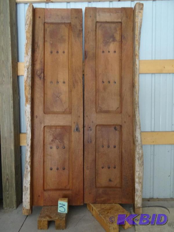 6 7&quot x 3 3&quot Thick mesquite door. ...