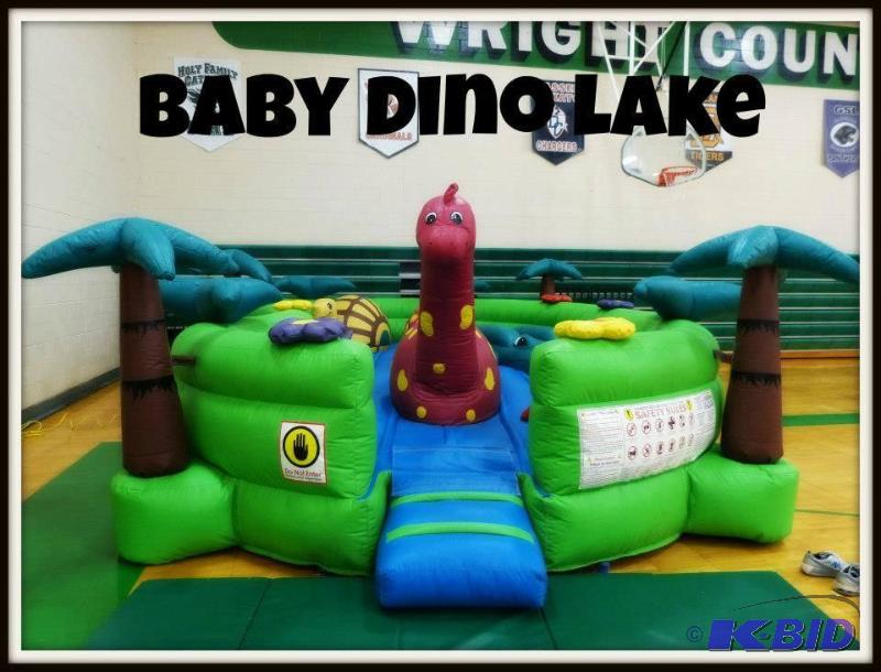 lot 11 image: Baby Dino Lake Commercial Bouncer Inflatable