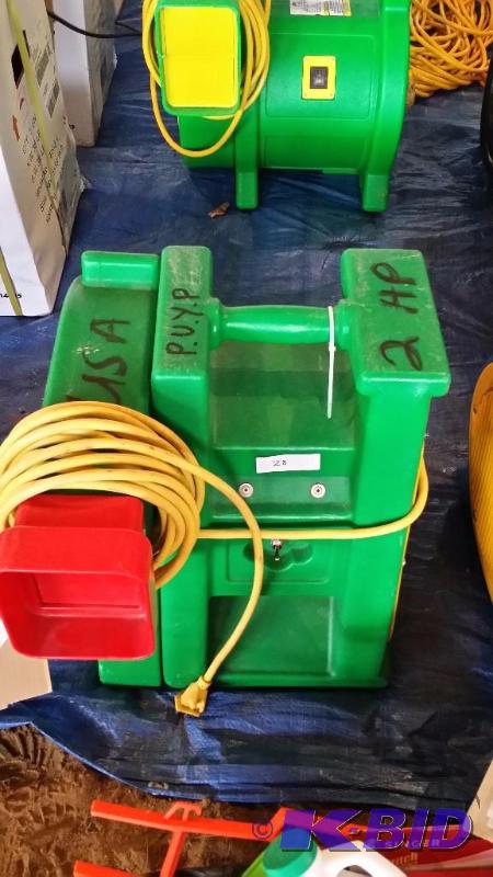 lot 28 image: 2 HP B-Air Blower  Motor