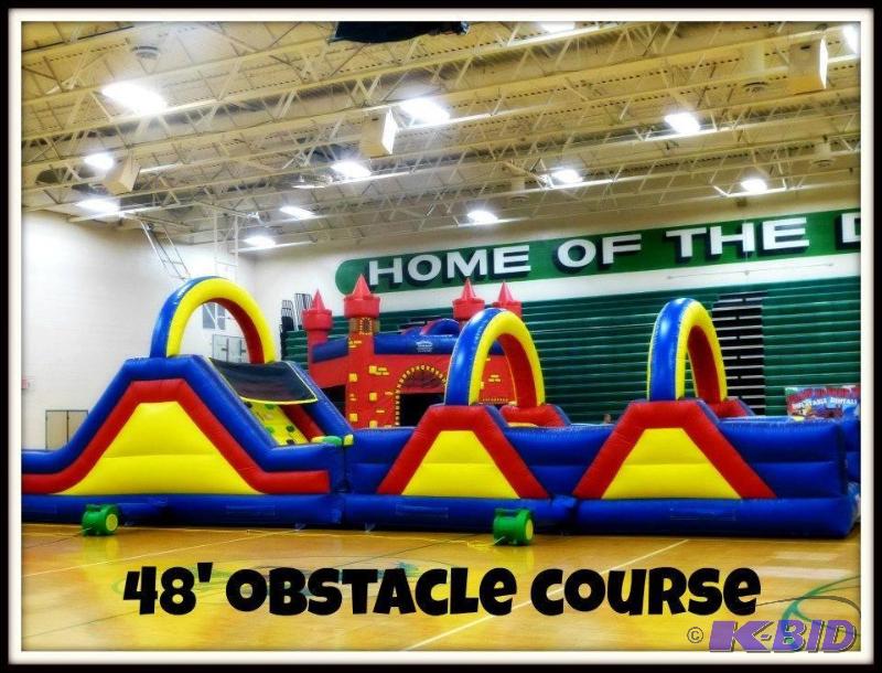 lot 3 image: 48 Obstacle Course Commercial Bouncy Inflatable