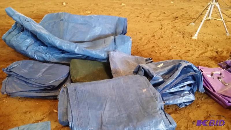 lot 59 image: Lot of 5 Misc. Tarps of Various Sizes