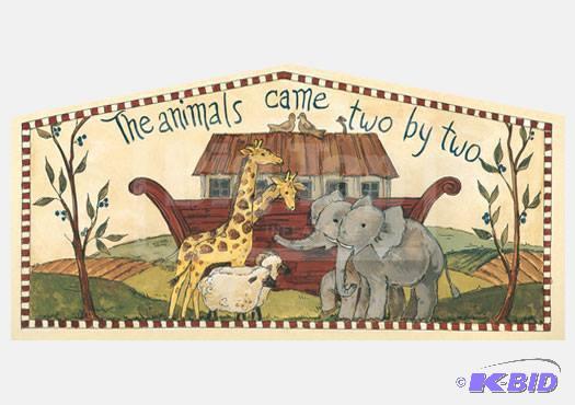 lot 61 image: The Animals Came Two By Two Ark Banner