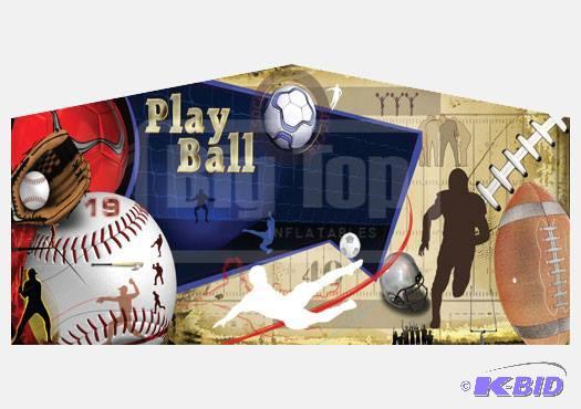 lot 63 image: Play Ball Banner