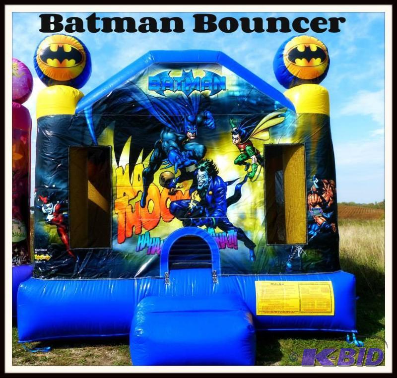 lot 8 image: Ninja Jump Batman Commercial Bouncer Inflatable