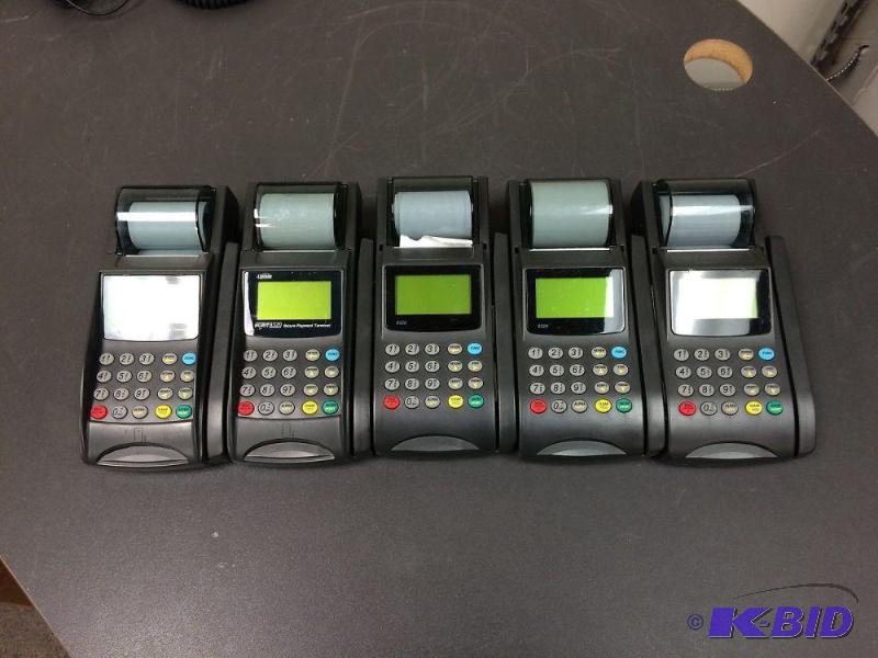 lot 19 image: Lot of (5) Lipman Verifone 8320 Credit Card T...