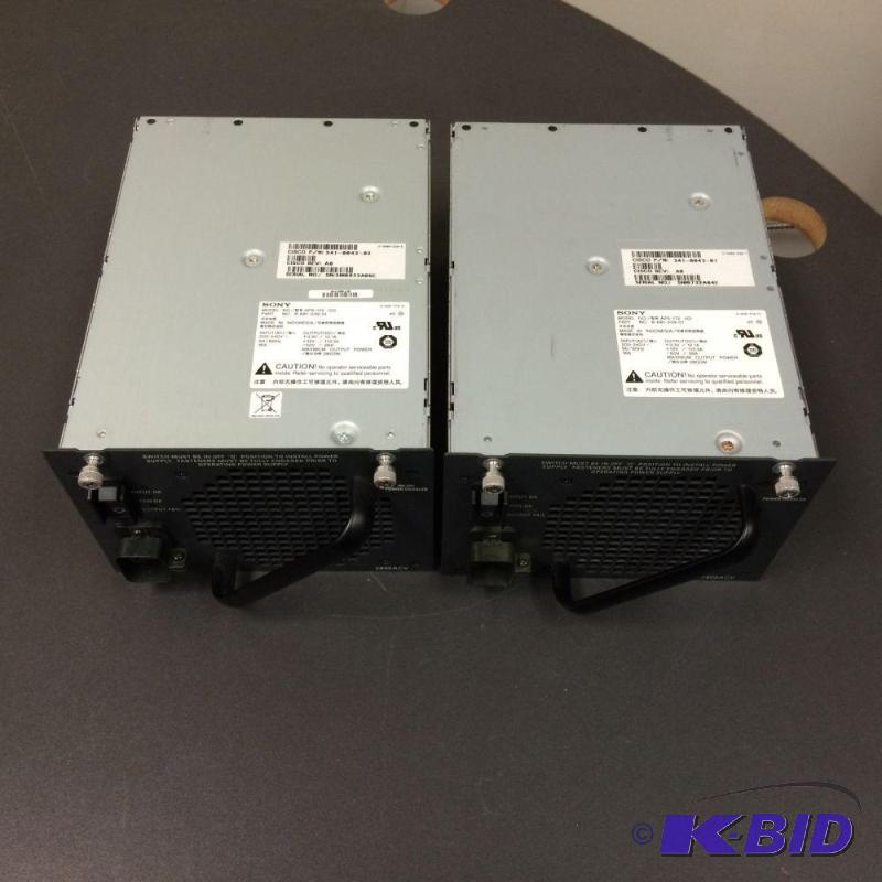 lot 20 image: Lot of (2) Sony Cisco AC Power Supplies APS-...
