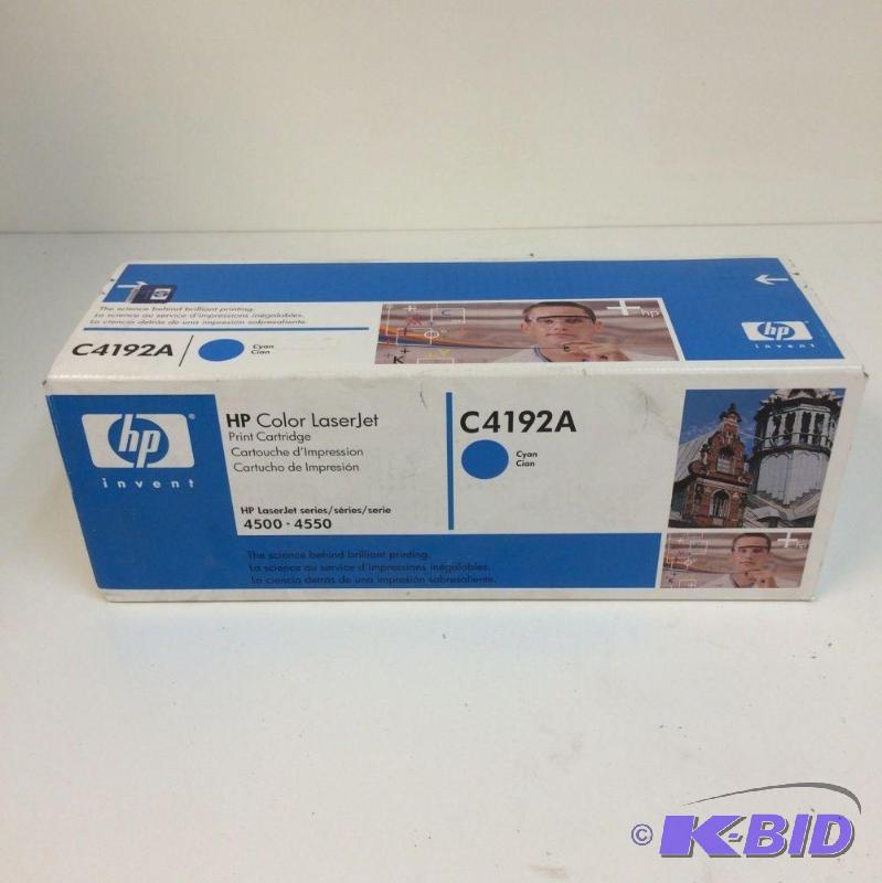 lot 24 image: NEW Genuine HP C4192A CYAN Toner Cartridge S...