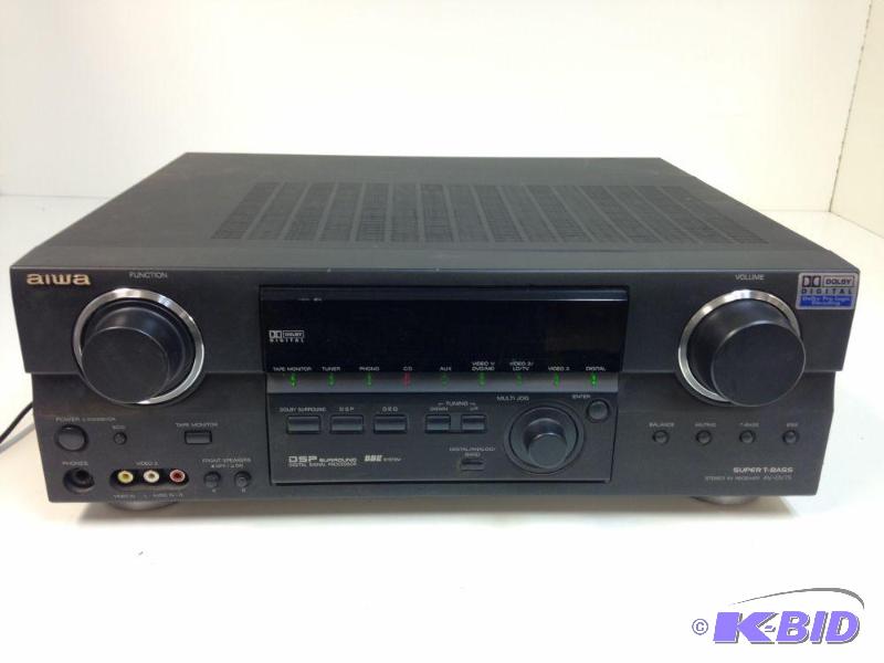 lot 39 image: Aiwa Super T-Bass Stereo AV Reciever Model A...