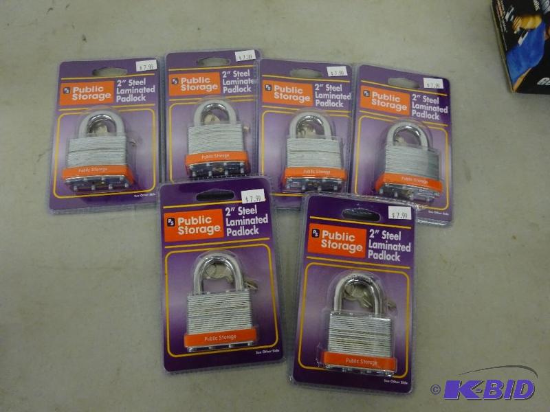 Public Storage 2 steel pad locks