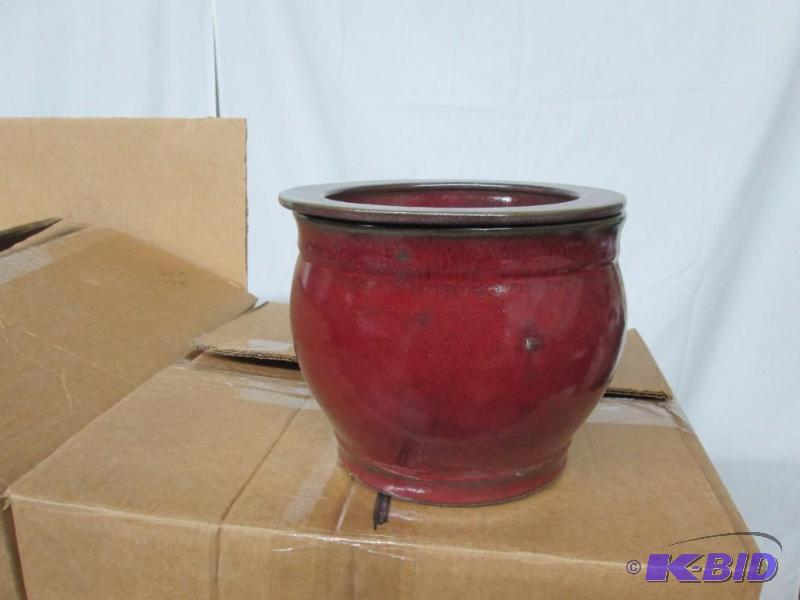 5 Self Watering Glazed Planter