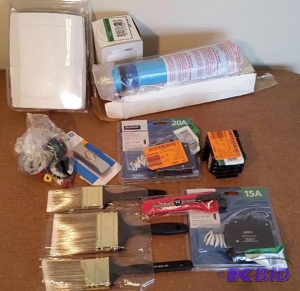 lot 29 image: 11 item Lot Circuit Switches , Replacement Filters, Wired Doorbell and More