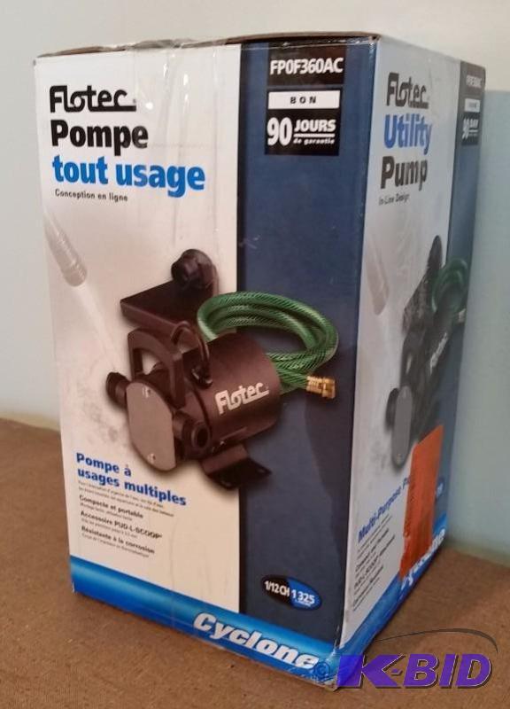 lot 35 image: Flotec Utility Pump.  Multi-purpose Pump.  Used Customer Return.  Tested Works