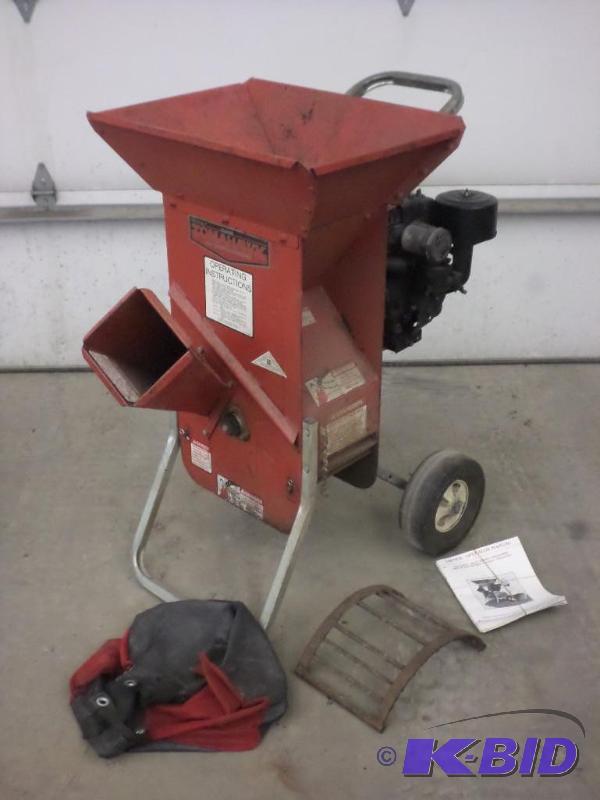 lot 3 image: Troy-Bilt Super Tomahawk Gas-Powered Chipper,...