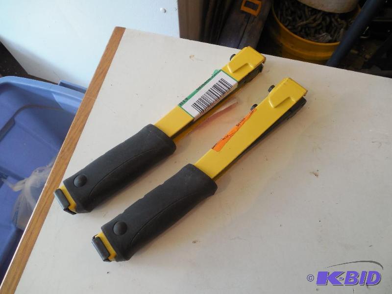 2 Stanley Staple Guns Hammer Type