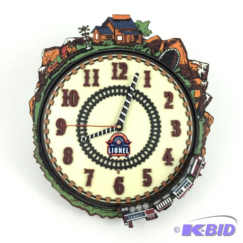 lot 10 image: Lionel Centennial Train Clock 100th anniversary
