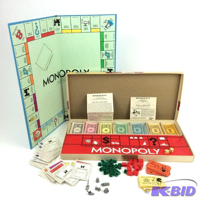lot 12 image: Vintage Monopoly Game