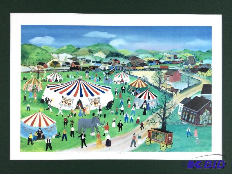 lot 27 image: Print Signed by the Grandson Of the Famous Grandma Moses