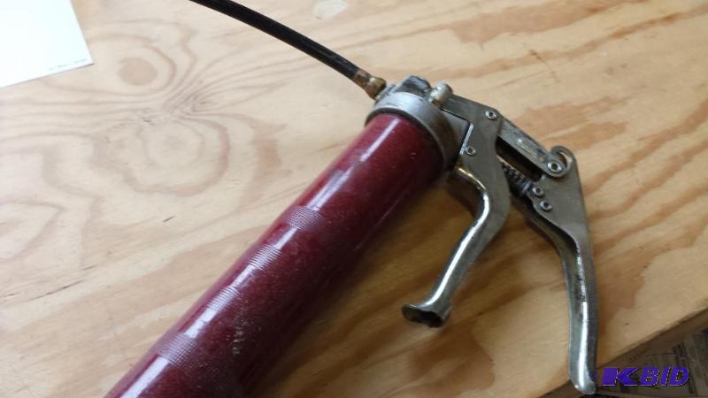 Alemite hand operated grease gun