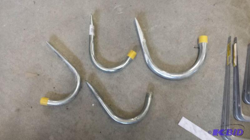Assortment of Hooks  Brackets