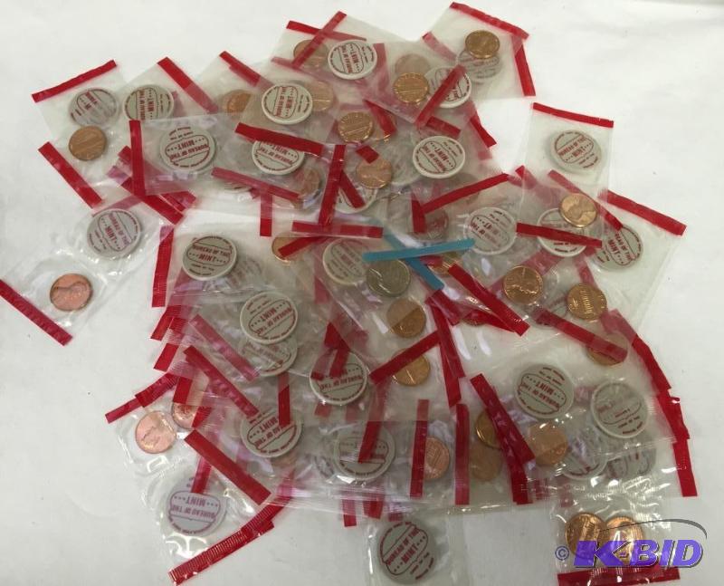 60 Coins from Mint sets in Government Packaging Gem BU
